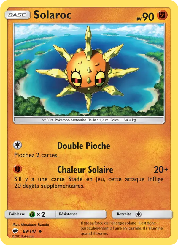 069/147 - Solaroc — Carte Pokémon Ombres Ardentes 69/147