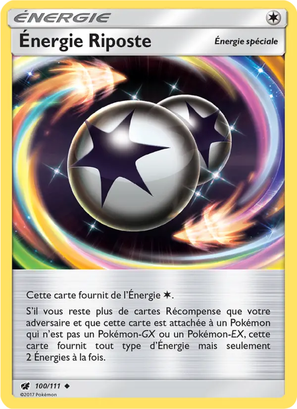 100/111 - Énergie Riposte — Carte Pokémon Invasion Carmin 100/111