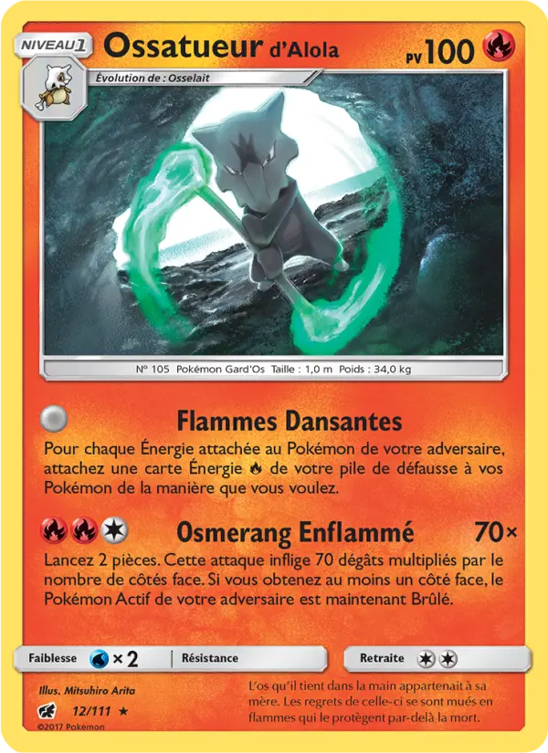 Ossatueur d’Alola — Carte Pokémon 12 Invasion Carmin
