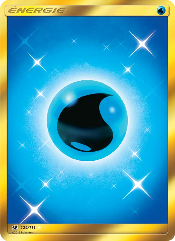 124/111 - Énergie Eau — Carte Pokémon Invasion Carmin 124/111
