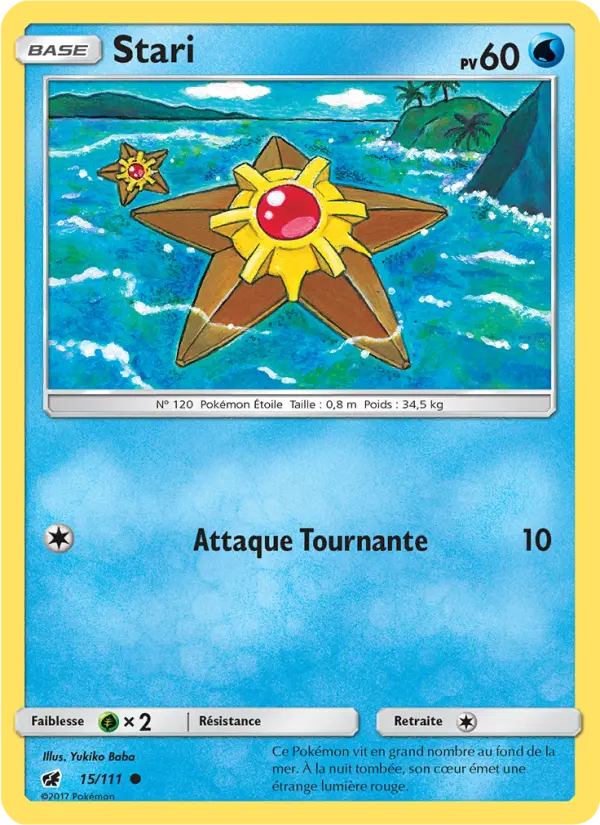 015/111 - Stari — Carte Pokémon Invasion Carmin 15/111