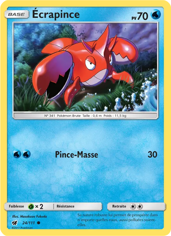 024/111 - Écrapince — Carte Pokémon Invasion Carmin 24/111