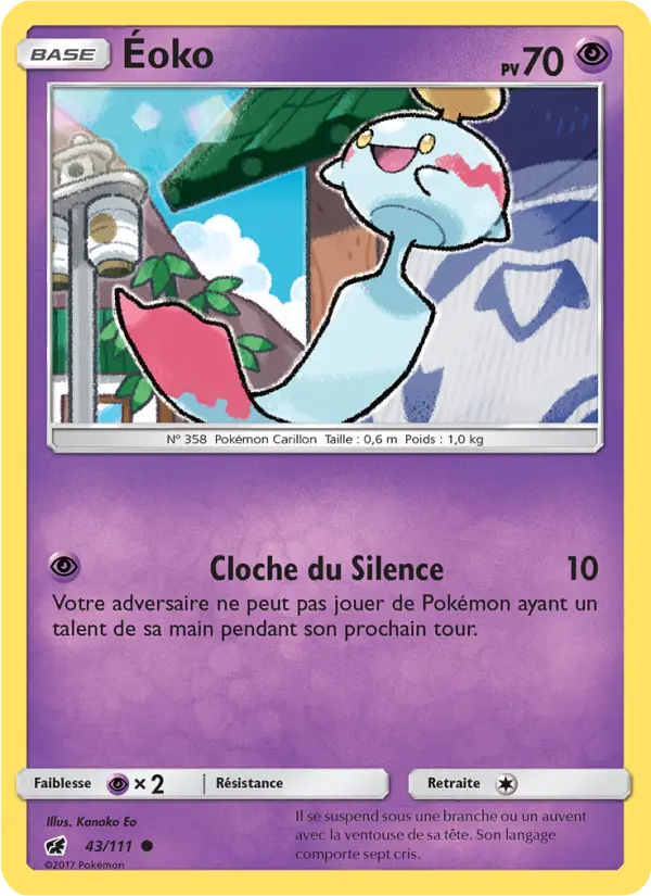 Éoko — Carte Pokémon 43 Invasion Carmin