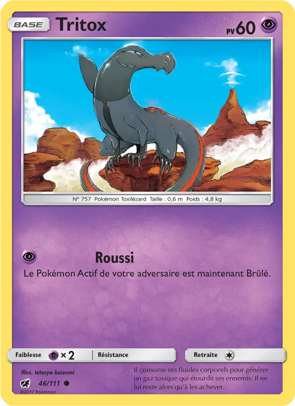 Tritox — Carte Pokémon 46 Invasion Carmin