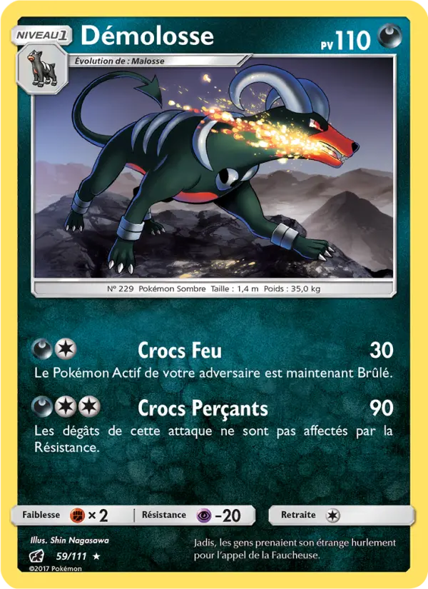059/111 - Démolosse — Carte Pokémon Invasion Carmin 59/111