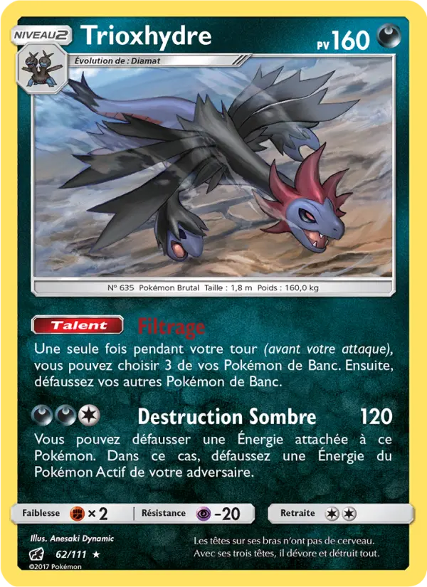 062/111 - Trioxhydre — Carte Pokémon Invasion Carmin 62/111