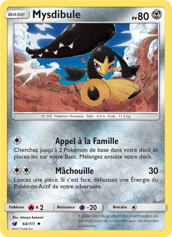Mysdibule — Carte Pokémon 64 Invasion Carmin