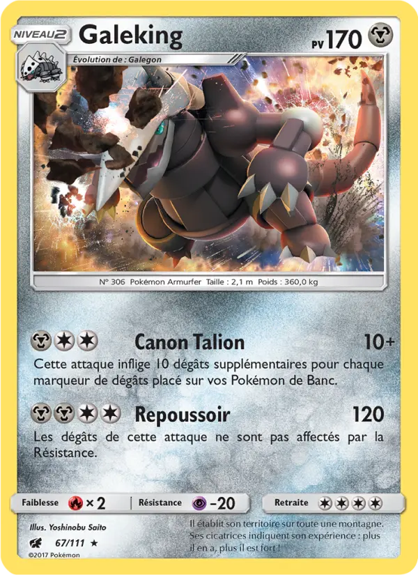 067/111 - Galeking — Carte Pokémon Invasion Carmin 67/111
