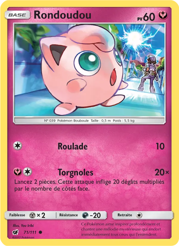 071/111 - Rondoudou — Carte Pokémon Invasion Carmin 71/111