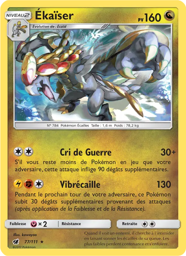 Ékaïser — Carte Pokémon 77 Invasion Carmin