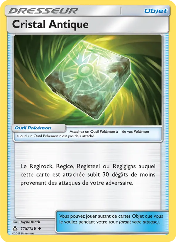 118/156 - Cristal Antique — Carte Pokémon Ultra-Prisme 118/156