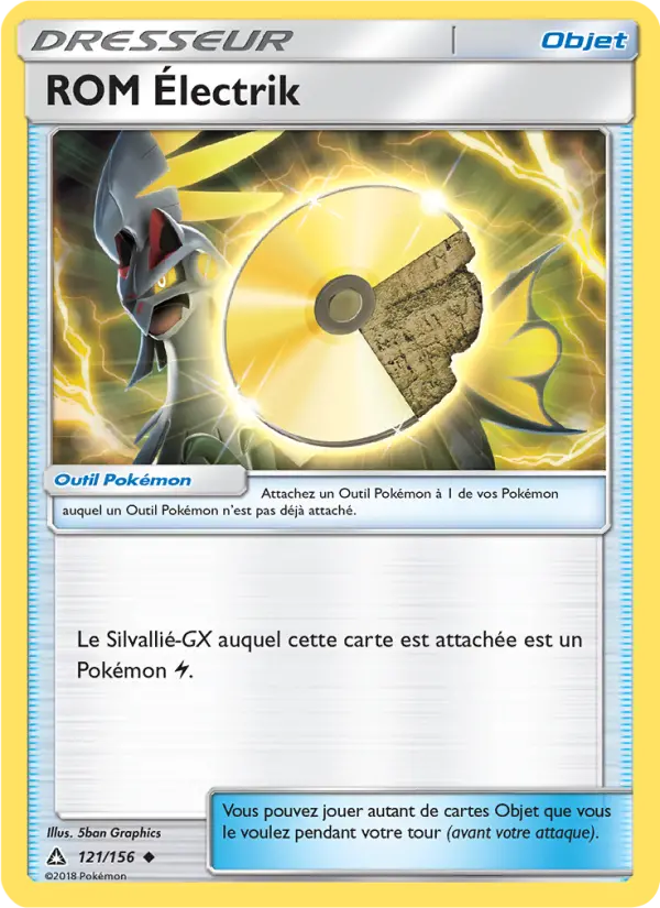 121/156 - ROM Électrik — Carte Pokémon Ultra-Prisme 121/156