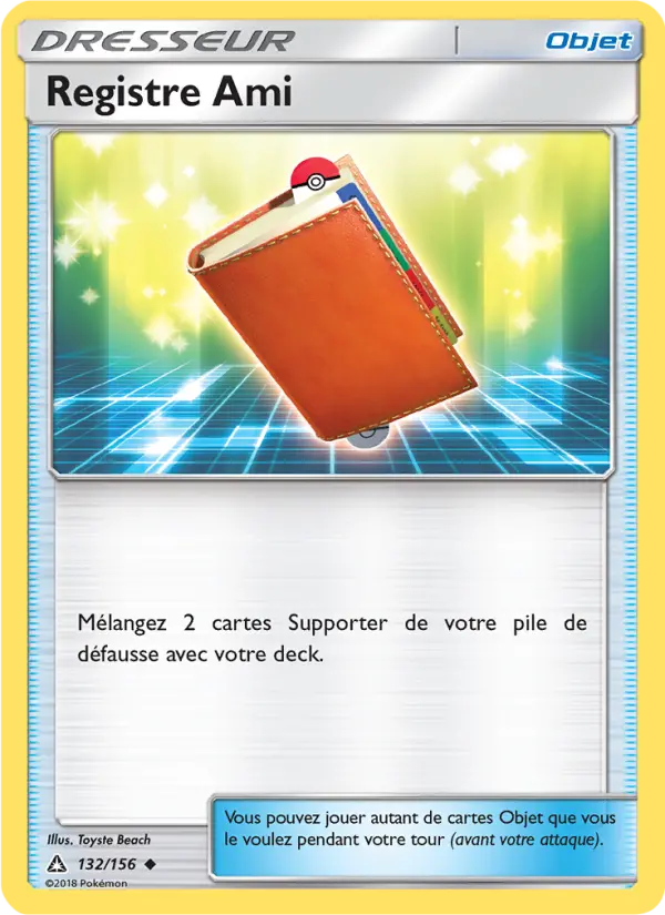 132/156 - Registre Ami — Carte Pokémon Ultra-Prisme 132/156