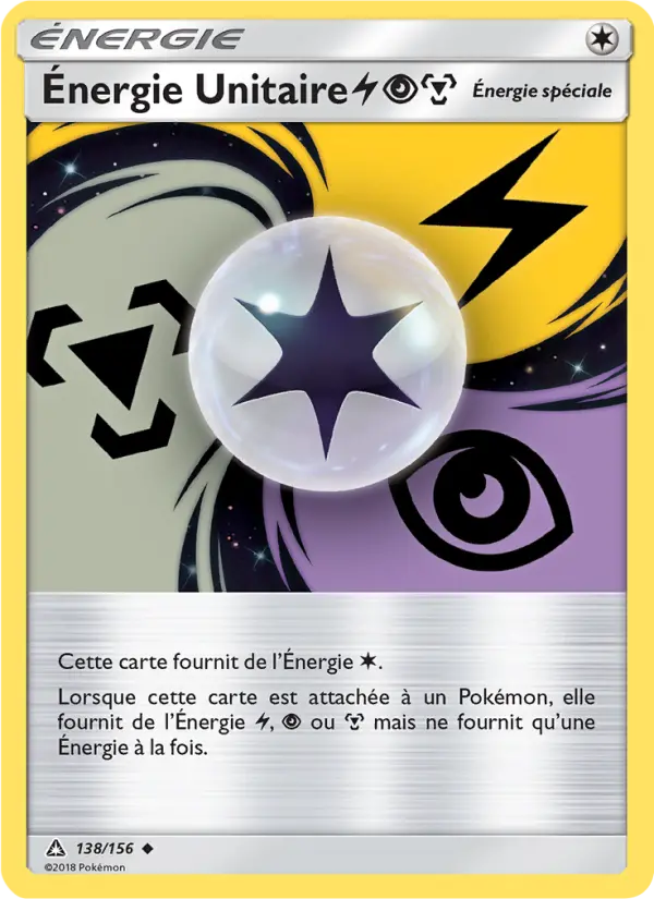 138/156 - Énergie Unitaire LightningPsychicMetal — Carte Pokémon Ultra-Prisme 138/156