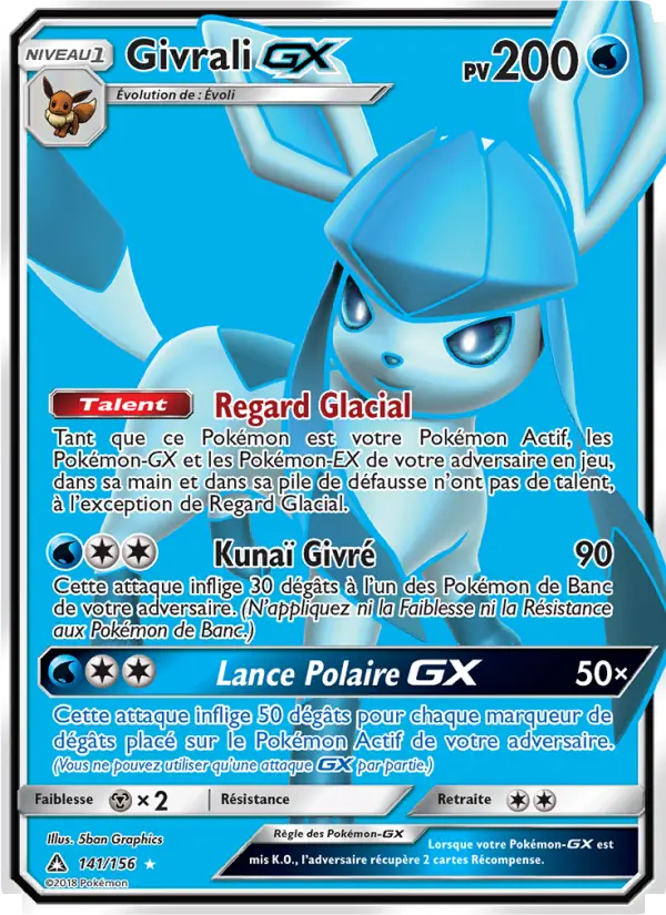 141/156 - Givrali GX — Carte Pokémon Ultra-Prisme 141/156