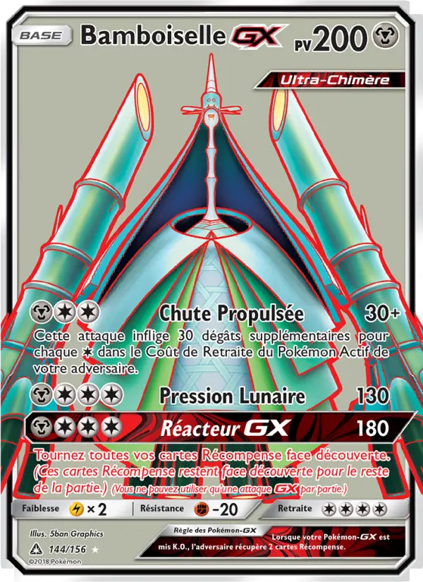 144/156 - Bamboiselle GX — Carte Pokémon Ultra-Prisme 144/156