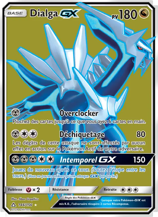146/156 - Dialga GX — Carte Pokémon Ultra-Prisme 146/156