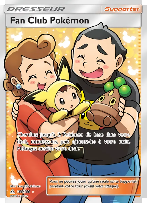 155/156 - Fan Club Pokémon — Carte Pokémon Ultra-Prisme 155/156
