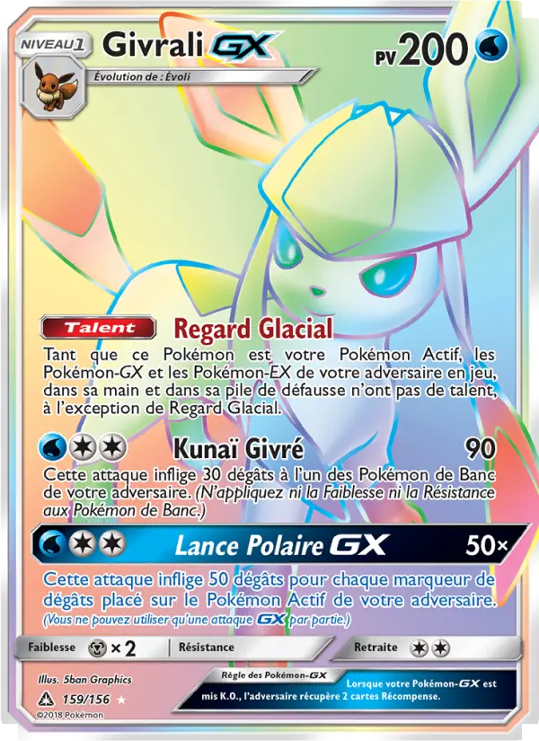 159/156 - Givrali GX — Carte Pokémon Ultra-Prisme 159/156