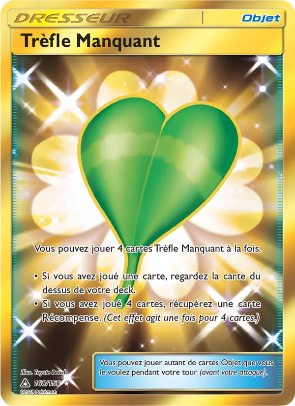 168/156 - Trèfle Manquant — Carte Pokémon Ultra-Prisme 168/156