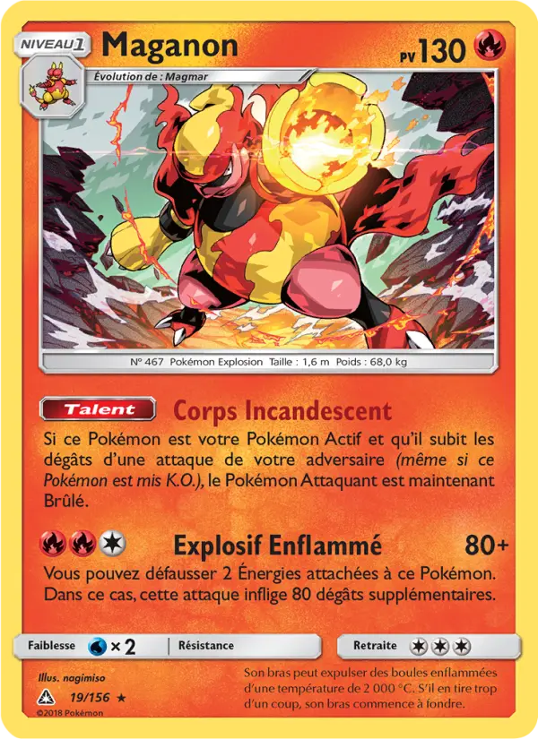 019/156 - Maganon — Carte Pokémon Ultra-Prisme 19/156