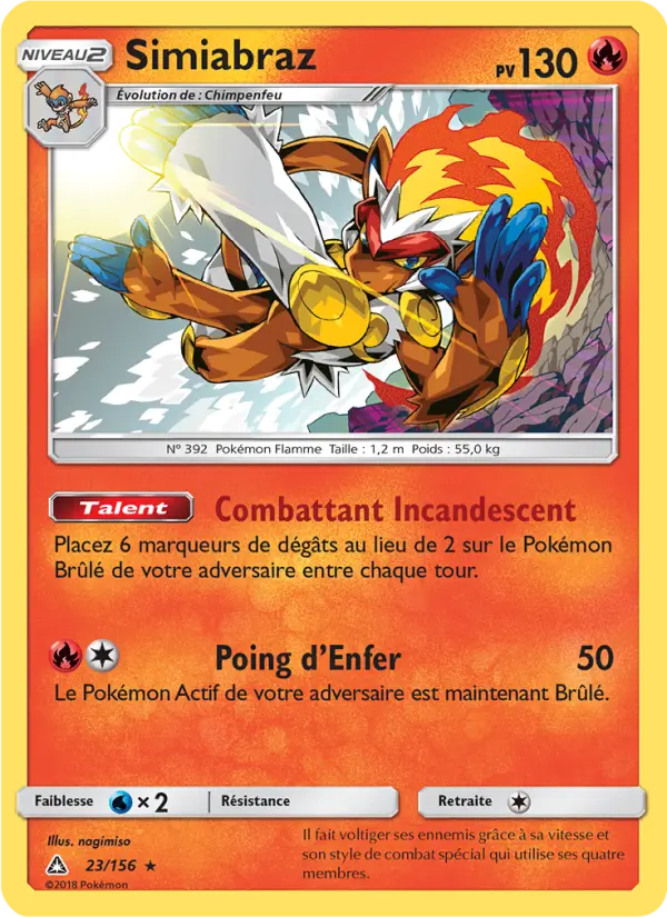 023/156 - Simiabraz — Carte Pokémon Ultra-Prisme 23/156