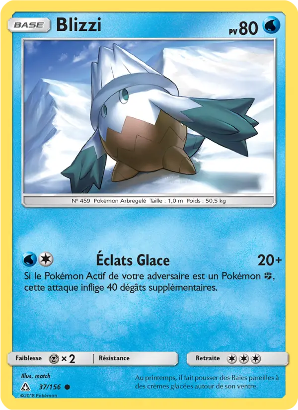 Blizzi — Carte Pokémon 37 Ultra-Prisme