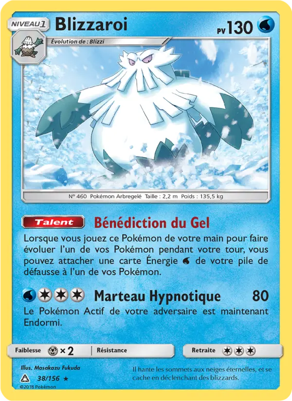 038/156 - Blizzaroi — Carte Pokémon Ultra-Prisme 38/156