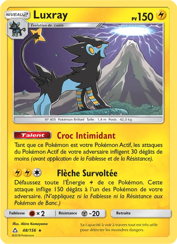 048/156 - Luxray — Carte Pokémon Ultra-Prisme 48/156