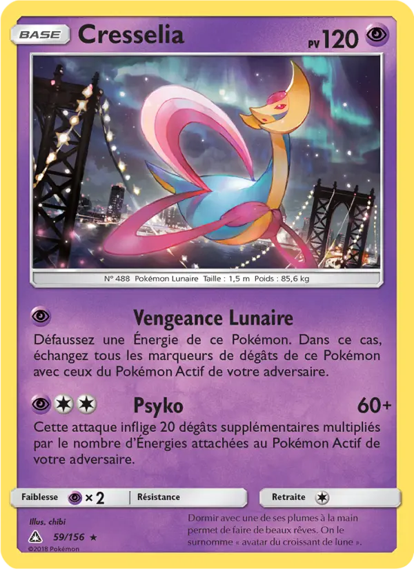 059/156 - Cresselia — Carte Pokémon Ultra-Prisme 59/156