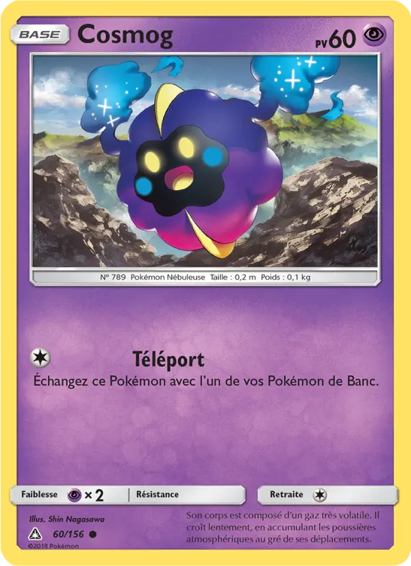 Cosmog — Carte Pokémon 60 Ultra-Prisme