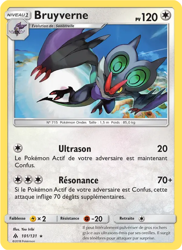 101/131 - Bruyverne — Carte Pokémon Lumière Interdite 101/131