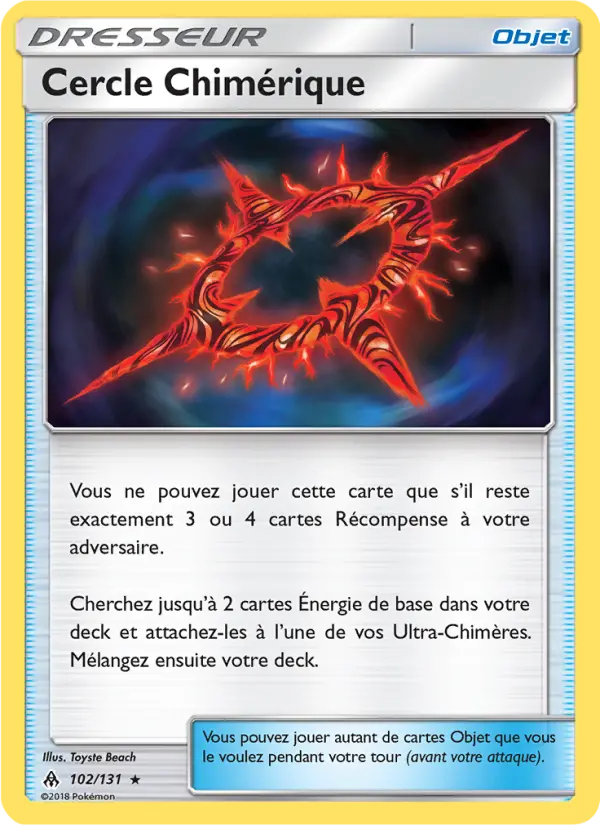102/131 - Cercle Chimérique — Carte Pokémon Lumière Interdite 102/131