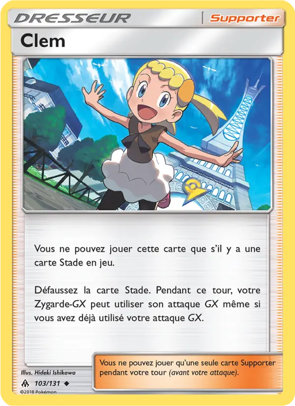 103/131 - Clem — Carte Pokémon Lumière Interdite 103/131