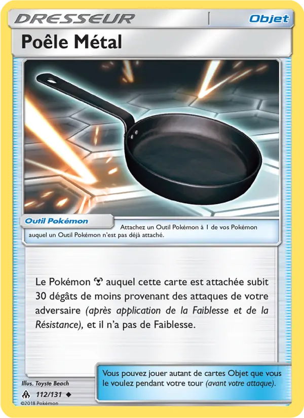 112/131 - Poêle Métal — Carte Pokémon Lumière Interdite 112/131