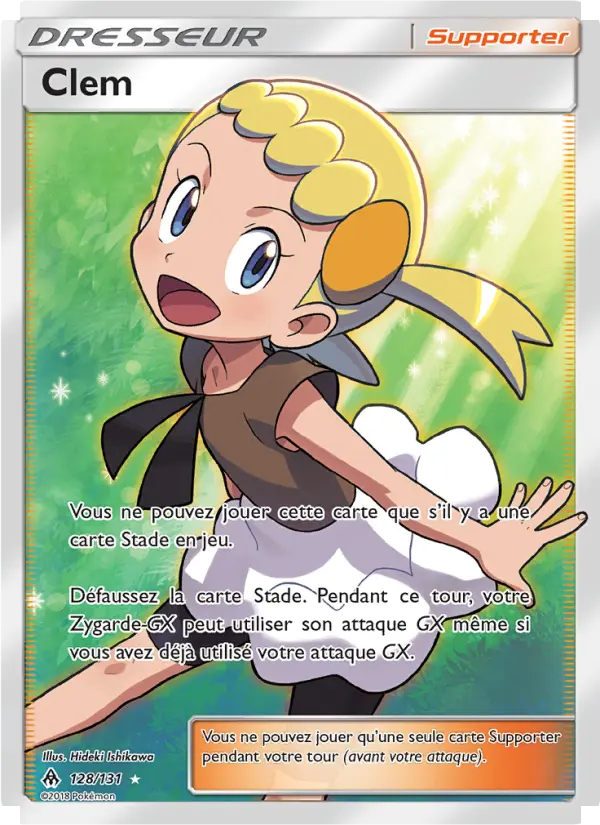 128/131 - Clem — Carte Pokémon Lumière Interdite 128/131
