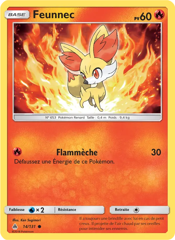 Feunnec — Carte Pokémon 14 Lumière Interdite