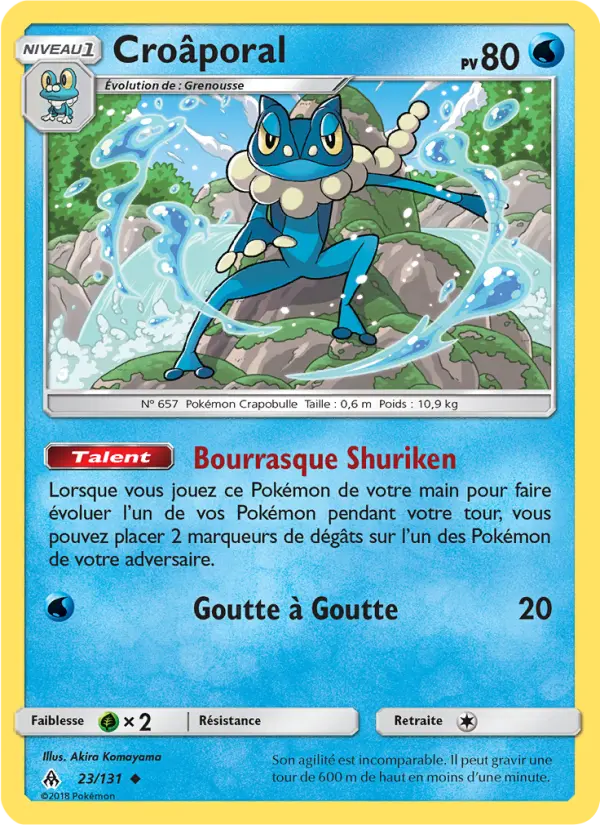 Croâporal — Carte Pokémon 23 Lumière Interdite
