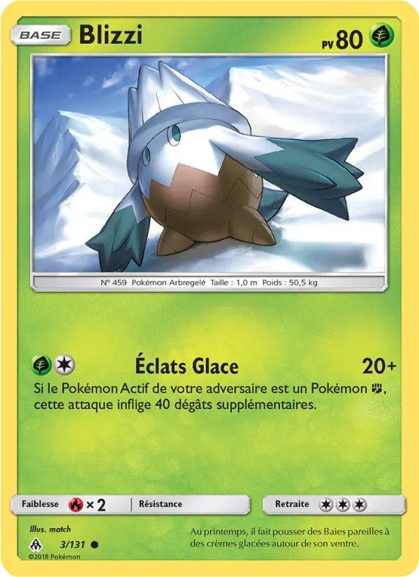Blizzi — Carte Pokémon 3 Lumière Interdite