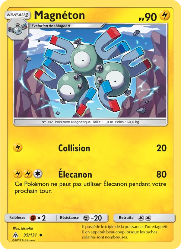 035/131 - Magnéton — Carte Pokémon Lumière Interdite 35/131