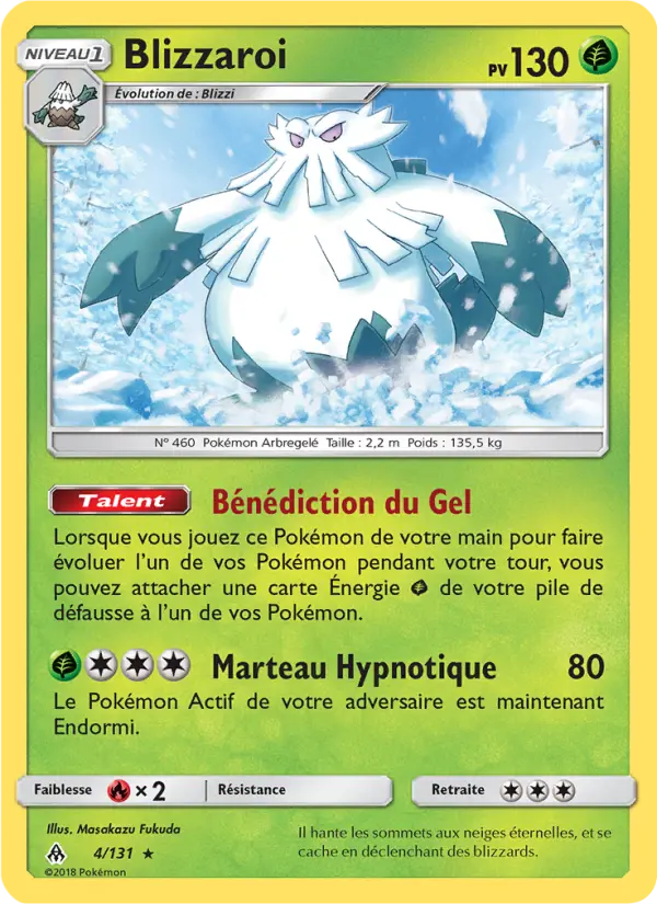 Blizzaroi — Carte Pokémon 4 Lumière Interdite