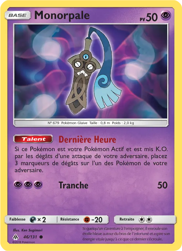 Monorpale — Carte Pokémon 46 Lumière Interdite