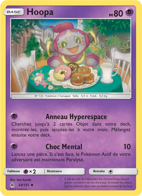054/131 - Hoopa — Carte Pokémon Lumière Interdite 54/131