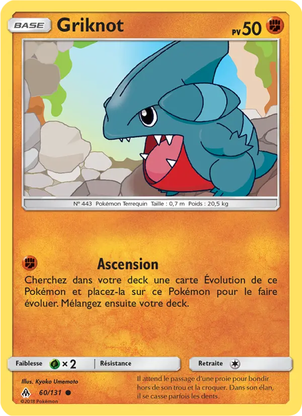 Griknot — Carte Pokémon 60 Lumière Interdite