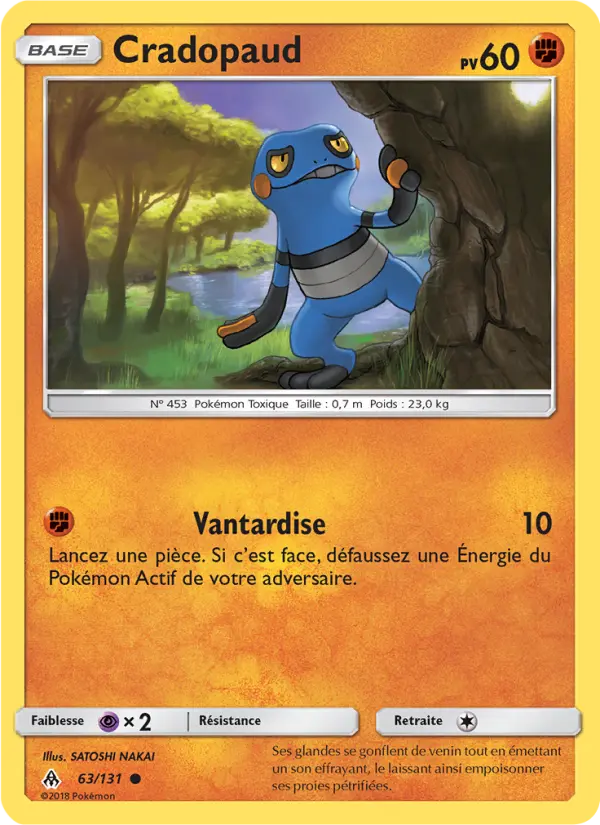 063/131 - Cradopaud — Carte Pokémon Lumière Interdite 63/131