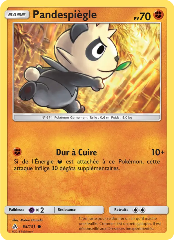 065/131 - Pandespiègle — Carte Pokémon Lumière Interdite 65/131