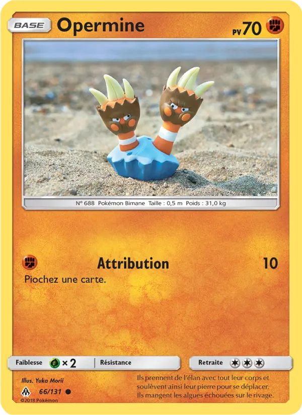 066/131 - Opermine — Carte Pokémon Lumière Interdite 66/131