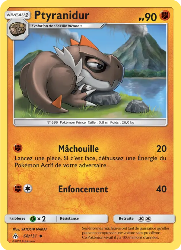 068/131 - Ptyranidur — Carte Pokémon Lumière Interdite 68/131