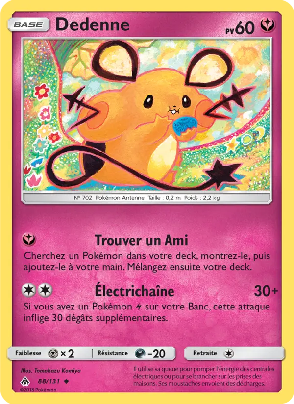 Dedenne — Carte Pokémon 88 Lumière Interdite