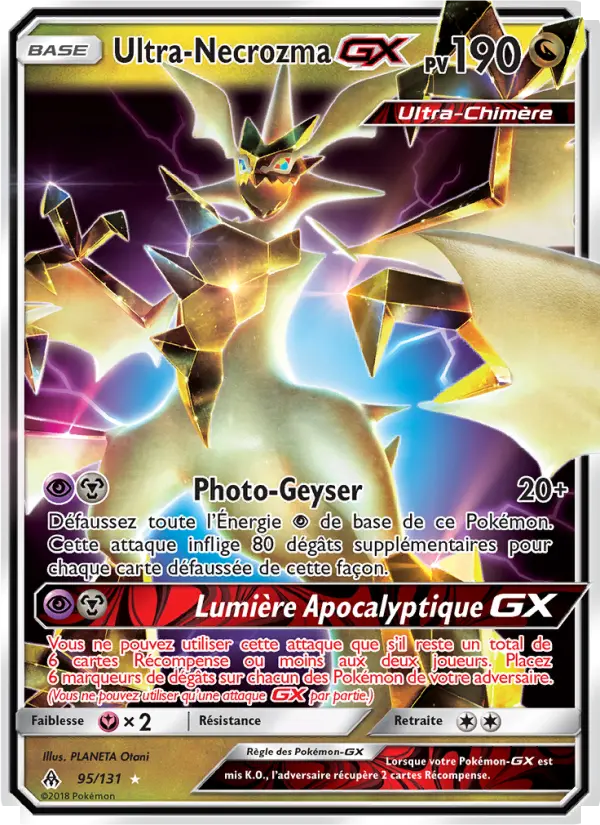 Ultra-Necrozma GX — Carte Pokémon 95 Lumière Interdite